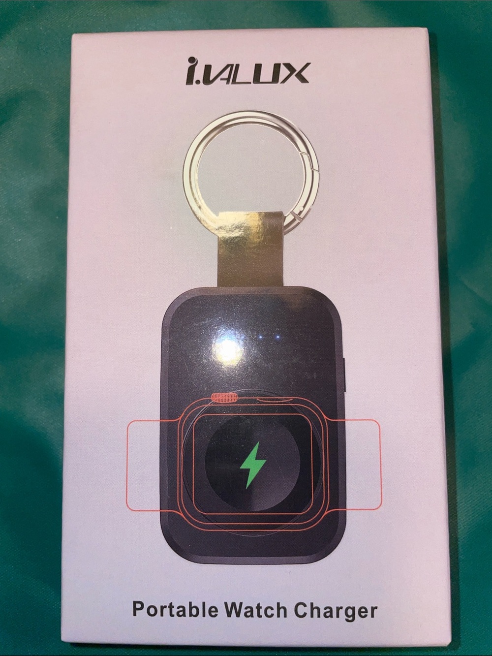Black Portable Watch Charger Keyring